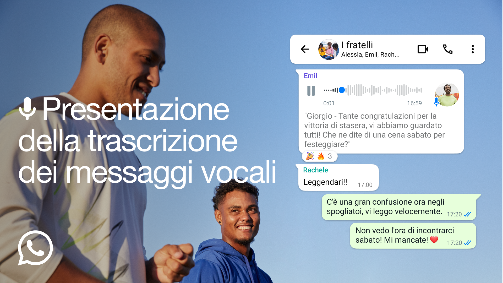 trascrizione dei messaggi vocali